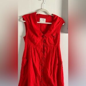 ANTHROPOLOGIE HI LO DRESS IN PAPRIKA , SPICY 🌶️
